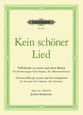 Kein schoener Lied SAB Choral Score cover